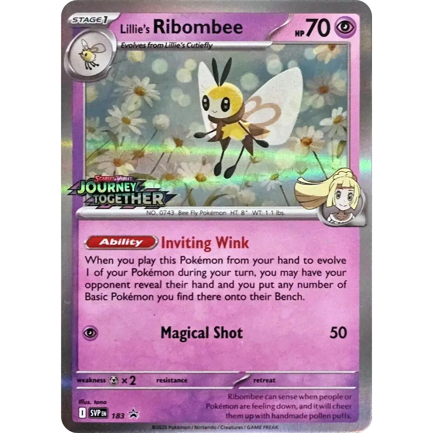 Image for Lillie's Ribombee - 183 (Prerelease) (183) (SVP) - Pokemon