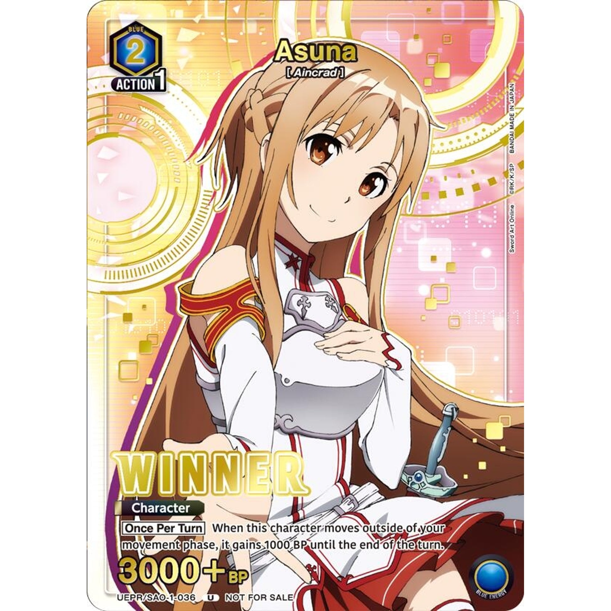 Image for Asuna (Winner) (UEPR/SAO-1-036) (UEPR) - Union Arena