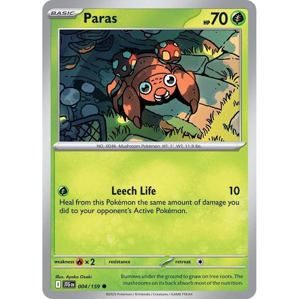 Image for Paras (004/159) (JTG) - Pokemon