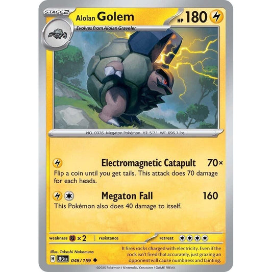 Image for Alolan Golem (046/159) (JTG) - Pokemon