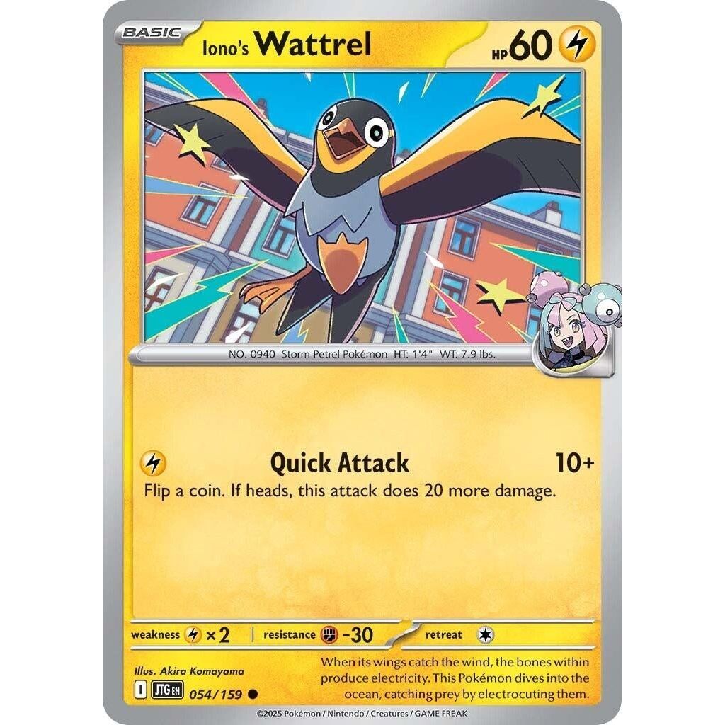 Image for Iono's Wattrel (054/159) (JTG) - Pokemon