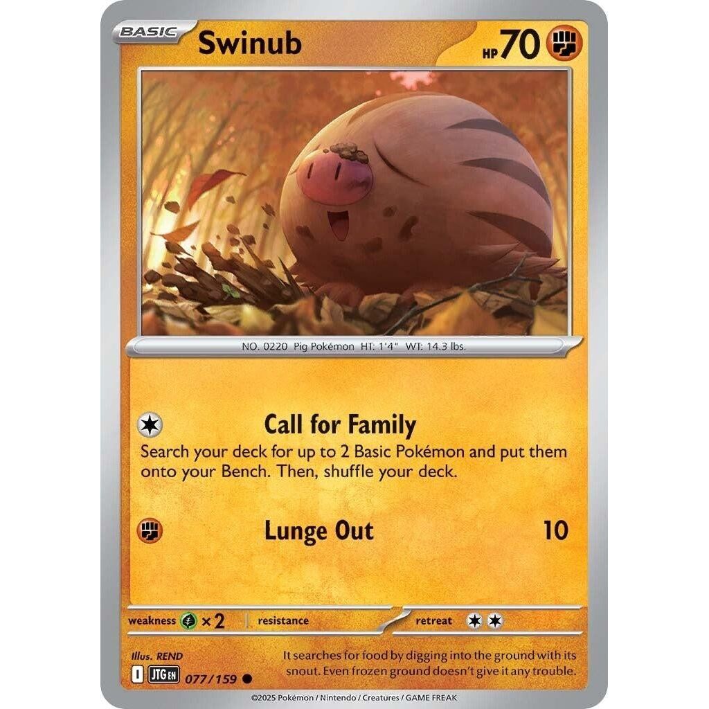 Image for Swinub (077/159) (JTG) - Pokemon