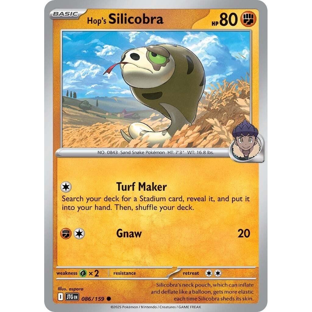 Image for Hop's Silicobra (086/159) (JTG) - Pokemon