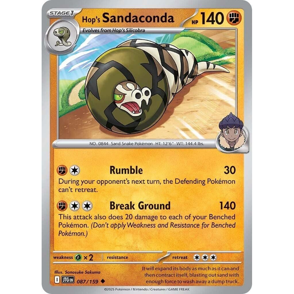 Image for Hop's Sandaconda (087/159) (JTG) - Pokemon