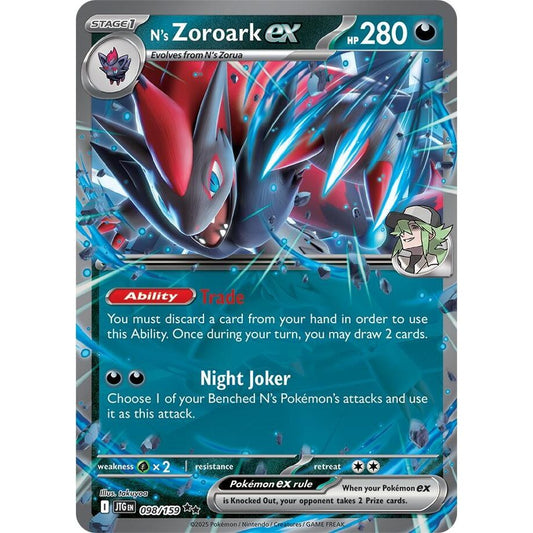 Image for N's Zoroark ex (098/159) (JTG) - Pokemon