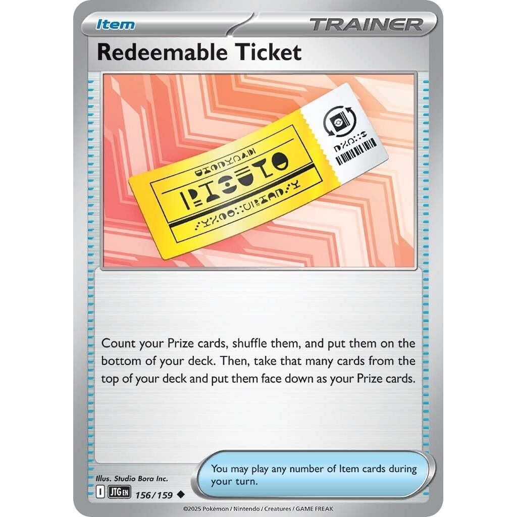 Image for Redeemable Ticket (156/159) (JTG) - Pokemon