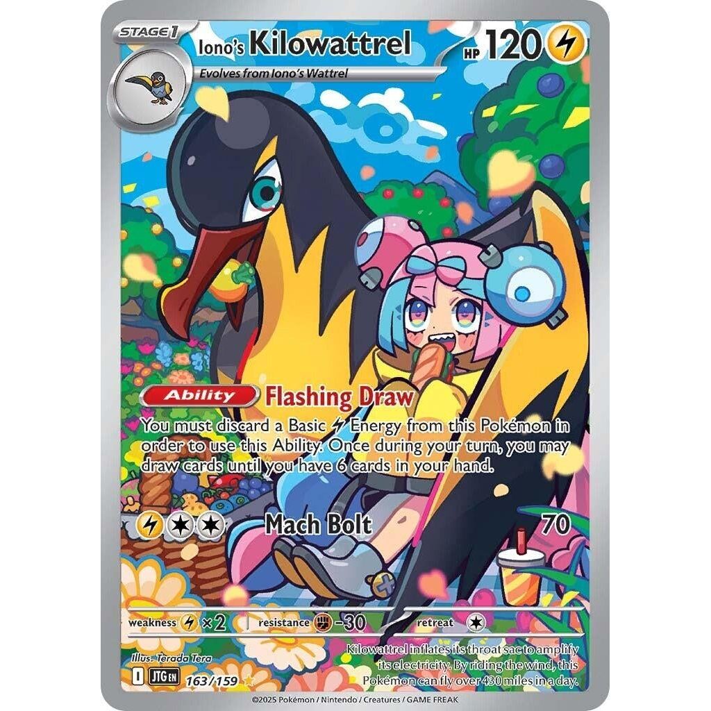 Image for Iono's Kilowattrel (163/159) (JTG) - Pokemon