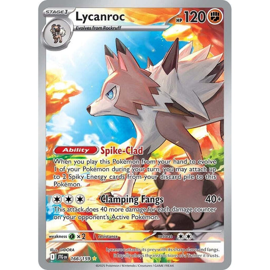 Image for Lycanroc (166/159) (JTG) - Pokemon