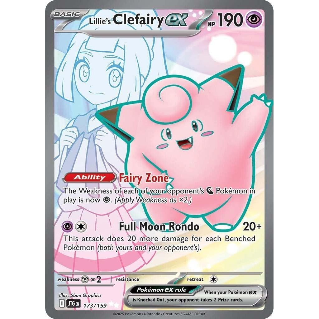 Image for Lillie's Clefairy ex (173/159) (JTG) - Pokemon