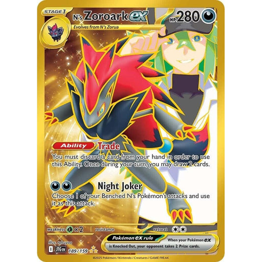 Image for N's Zoroark ex (189/159) (JTG) - Pokemon