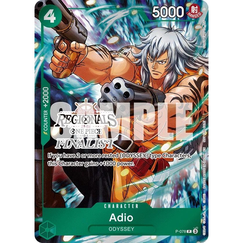 Image for Adio (Regional Finalist Card Set 2025 Vol.1) (P-078) (OP-PR) - One Piece Card Game