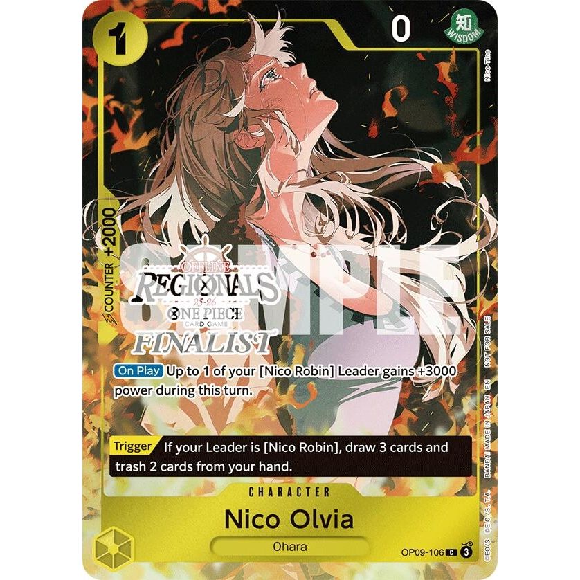 Image for Nico Olvia (Regional Finalist Card Set 2025 Vol.1) (OP09-106) (OP-PR) - One Piece Card Game