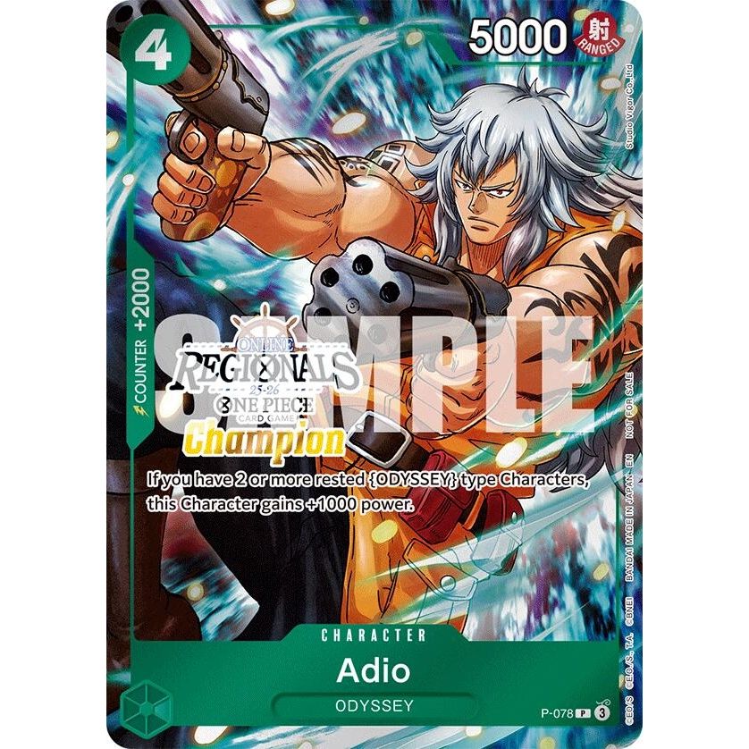 Image for Adio (Regional Champion Card Set 2025 Vol.1) (P-078) (OP-PR) - One Piece Card Game