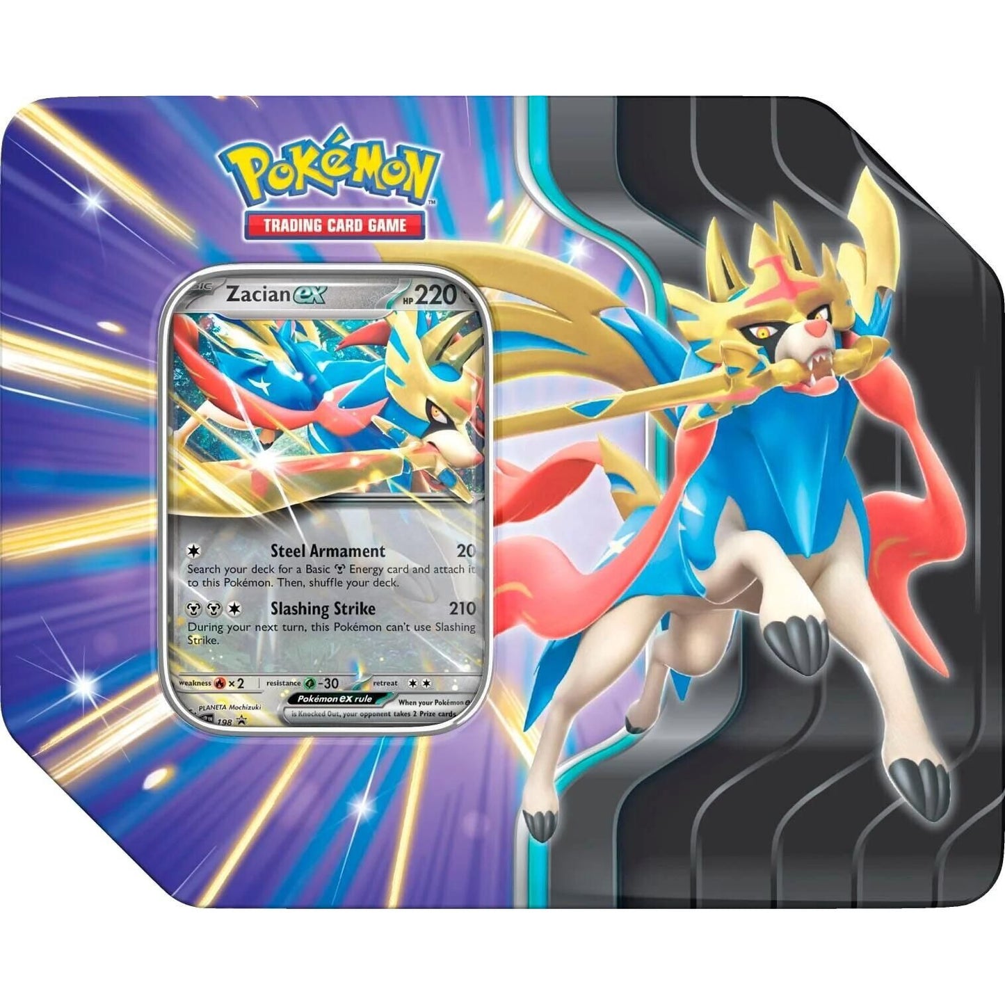 Image for Slashing Legends Tin [Zacian ex] - Pokemon