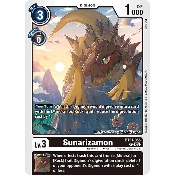 Image for Sunarizamon (BT21-055 C) (BT21) - Digimon Card Game
