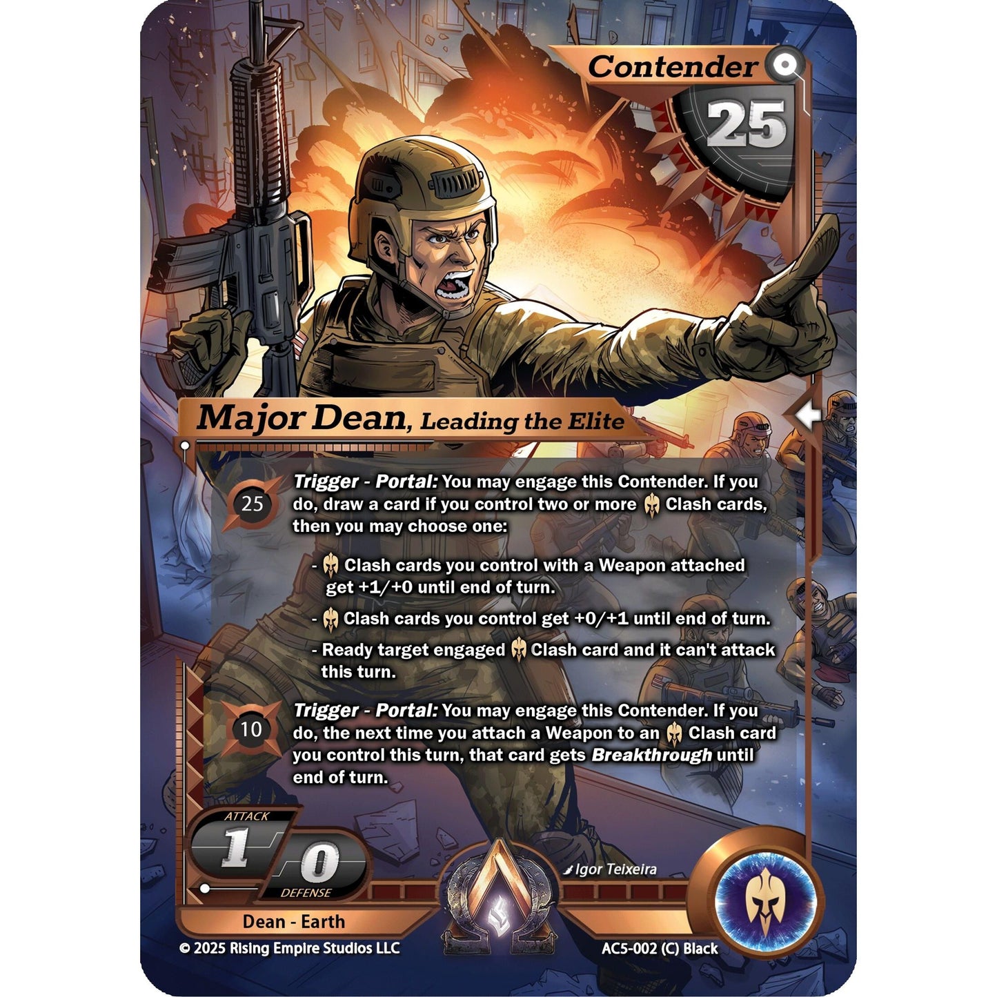 Image for Major Dean, Leading the Elite (AC5-002) (AC5) - Alpha Clash