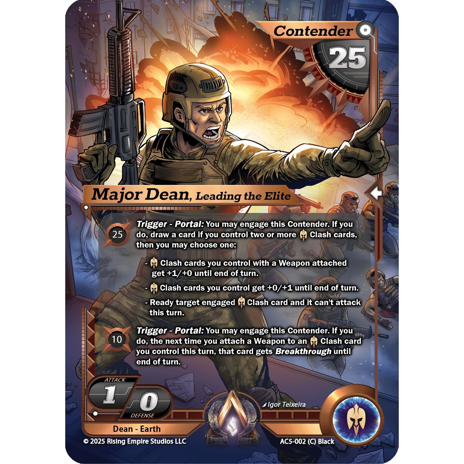 Image for Major Dean, Leading the Elite (AC5-002) (AC5) - Alpha Clash