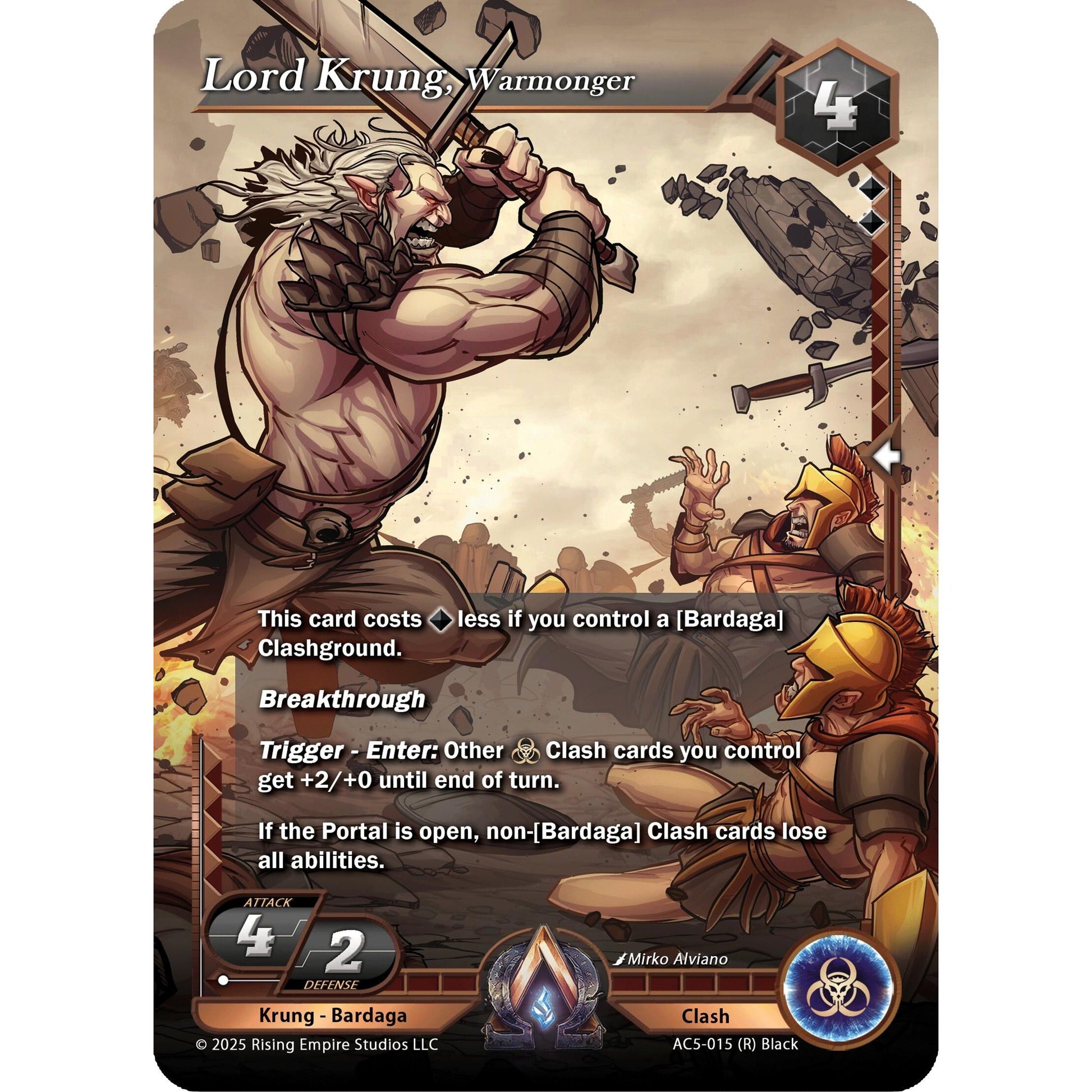 Image for Lord Krung, Warmonger (AC5-015) (AC5) - Alpha Clash