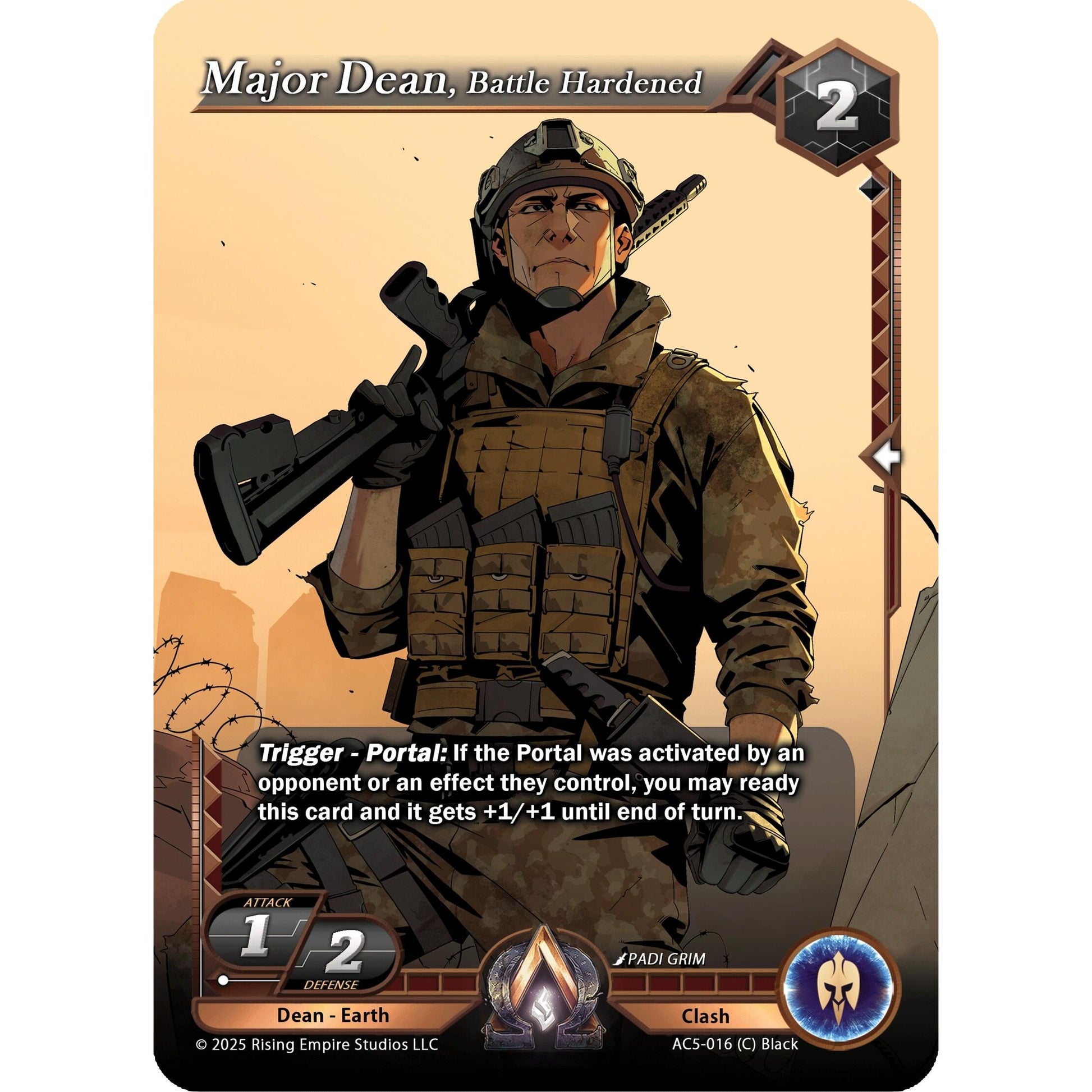 Image for Major Dean, Battle Hardened (AC5-016) (AC5) - Alpha Clash