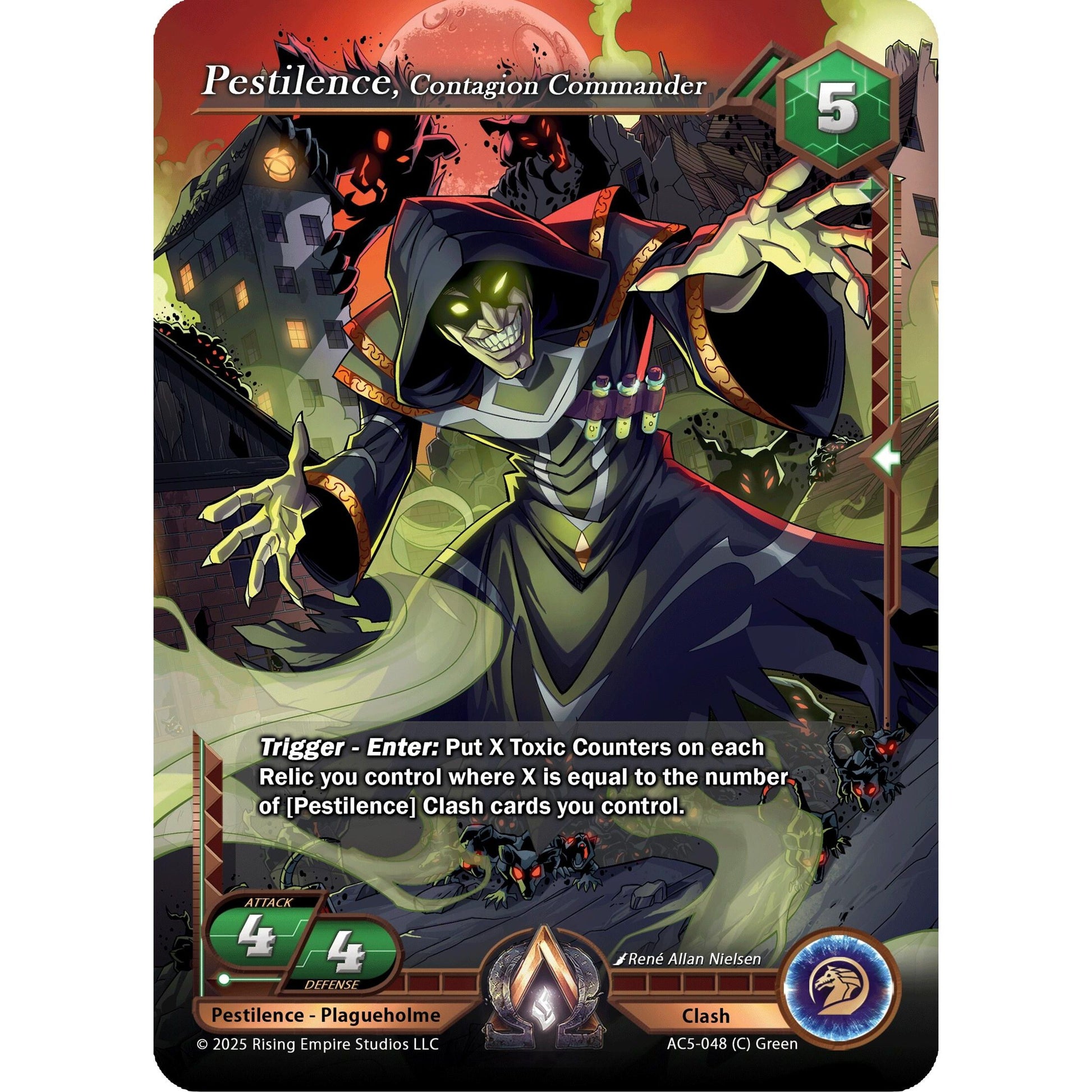 Image for Pestilence, Contagion Commander (AC5-048) (AC5) - Alpha Clash