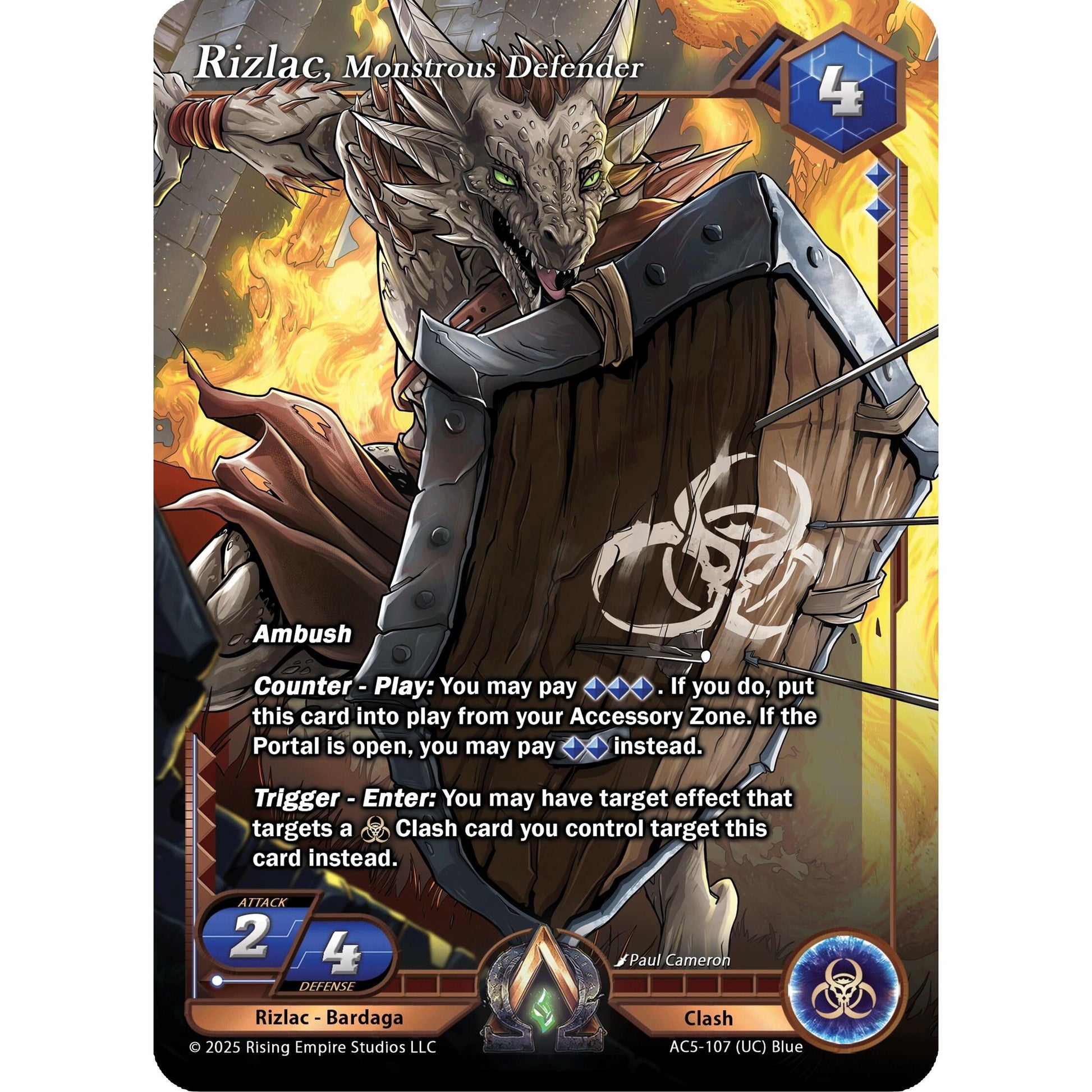 Image for Rizlac, Monstrous Defender (AC5-107) (AC5) - Alpha Clash
