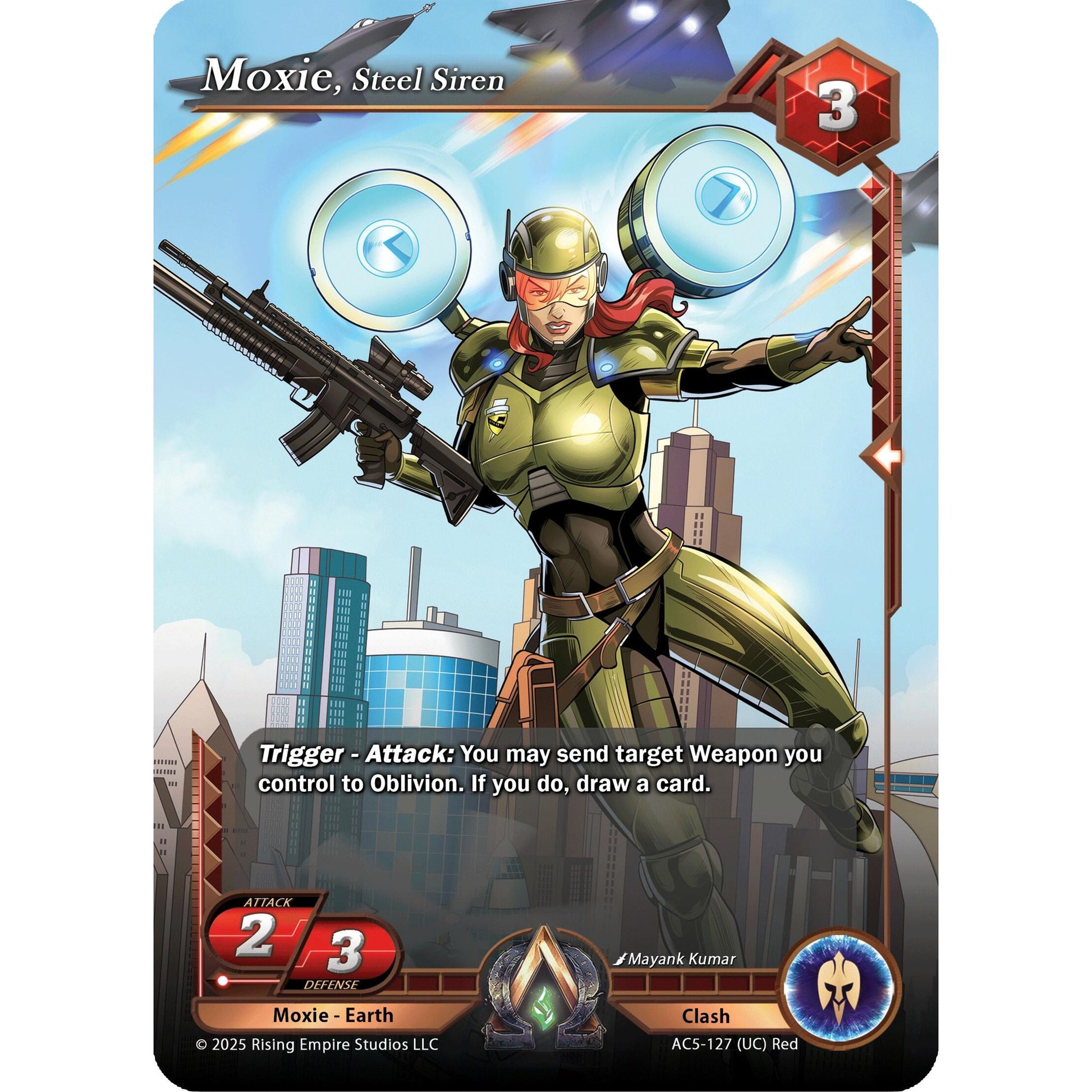 Image for Moxie, Steel Siren (AC5-127) (AC5) - Alpha Clash