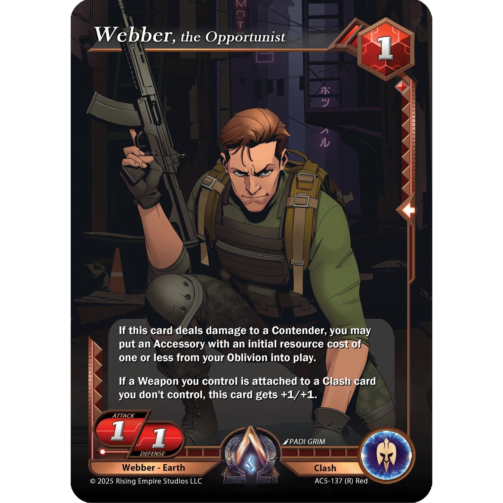 Image for Webber, the Opportunist (AC5-137) (AC5) - Alpha Clash