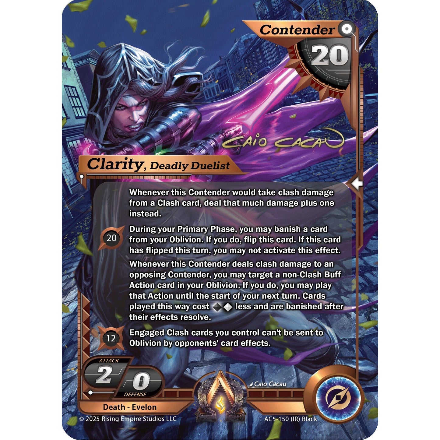 Image for Clarity, Deadly Duelist (Iconic Rare) (AC5-150) (AC5) - Alpha Clash