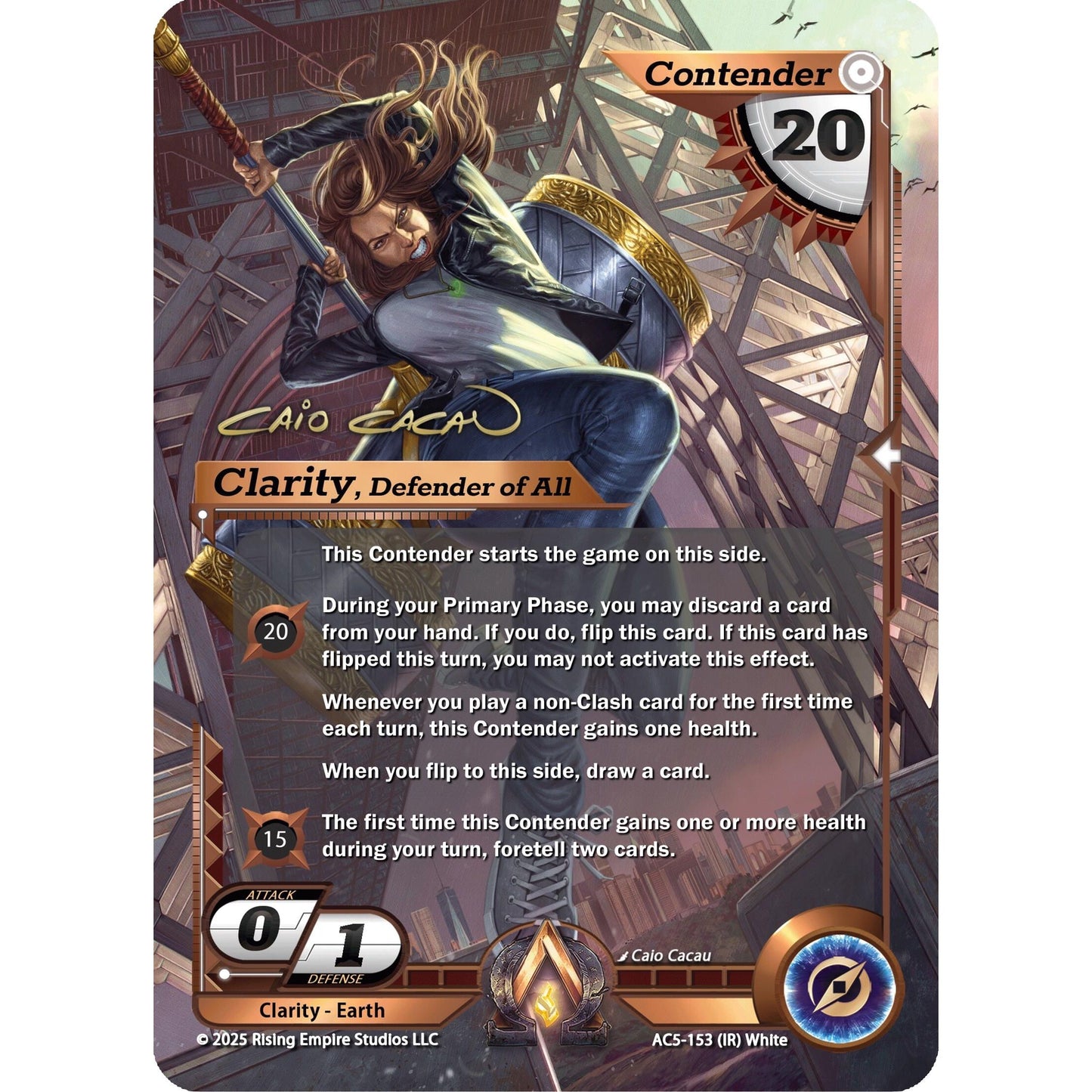 Image for Clarity, Defender of All (Iconic Rare) (AC5-153) (AC5) - Alpha Clash