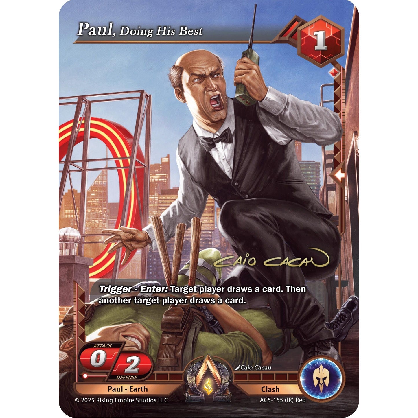 Image for Paul, Doing His Best (Iconic Rare) (AC5-155) (AC5) - Alpha Clash
