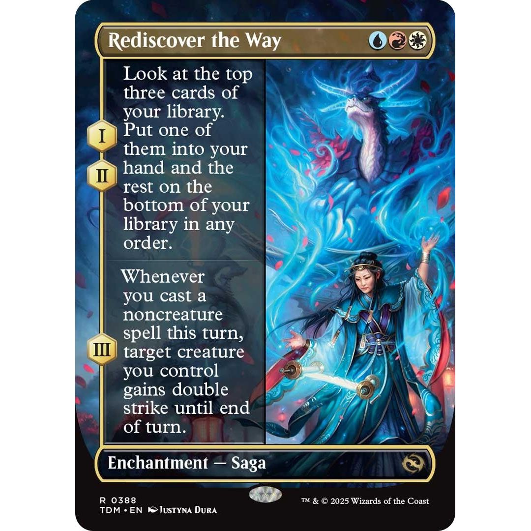 Image for Rediscover the Way (Borderless) (388) (TDM) - Magic: The Gathering
