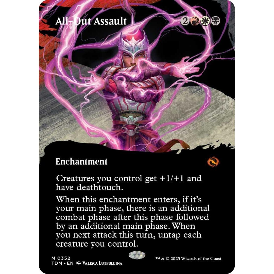 Image for All-Out Assault (Borderless) (352) (TDM) - Magic: The Gathering