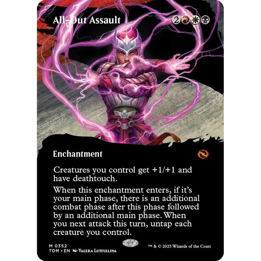 Image for All-Out Assault (Borderless) (352) (TDM) - Magic: The Gathering