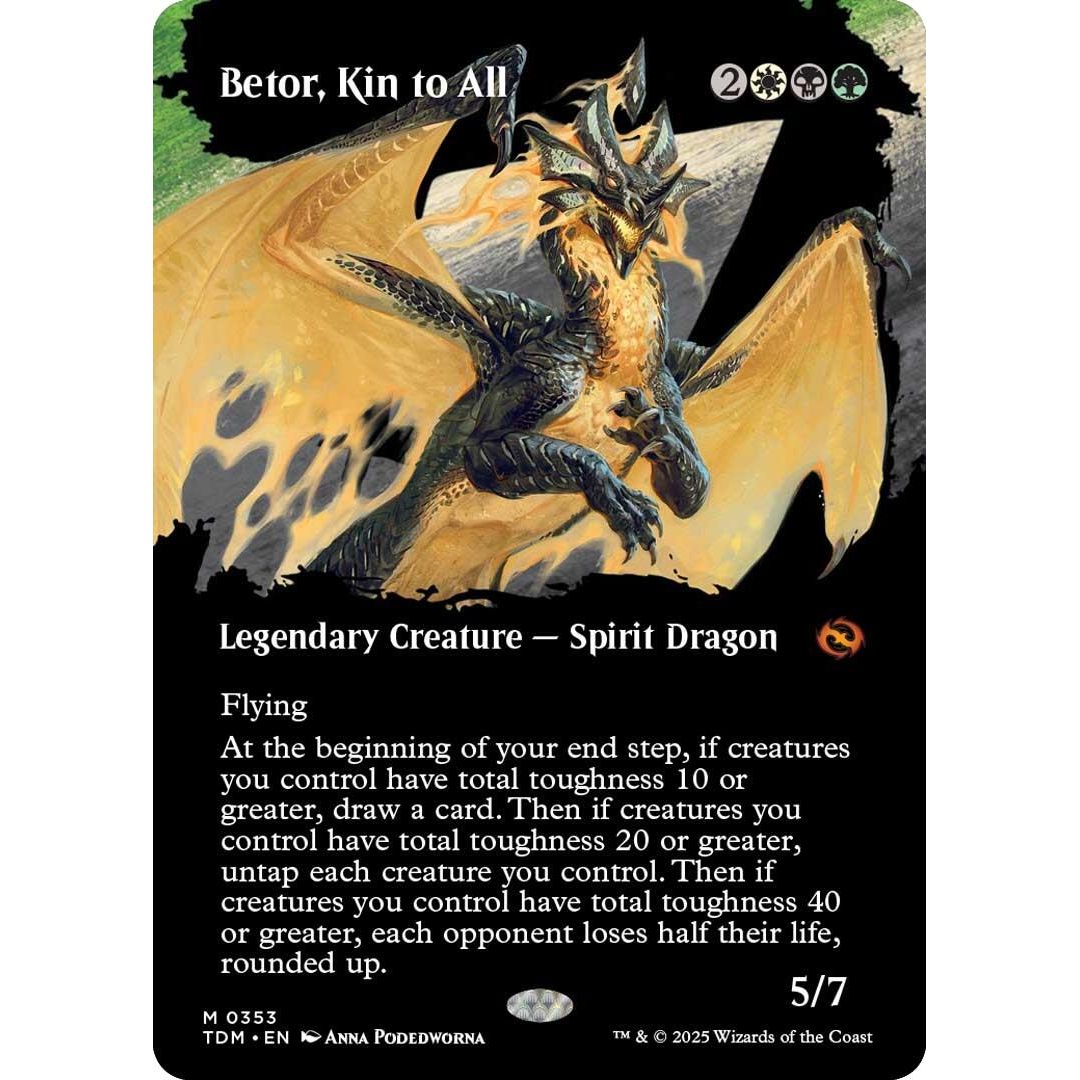 Image for Betor, Kin to All (Borderless) (353) (TDM) - Magic: The Gathering