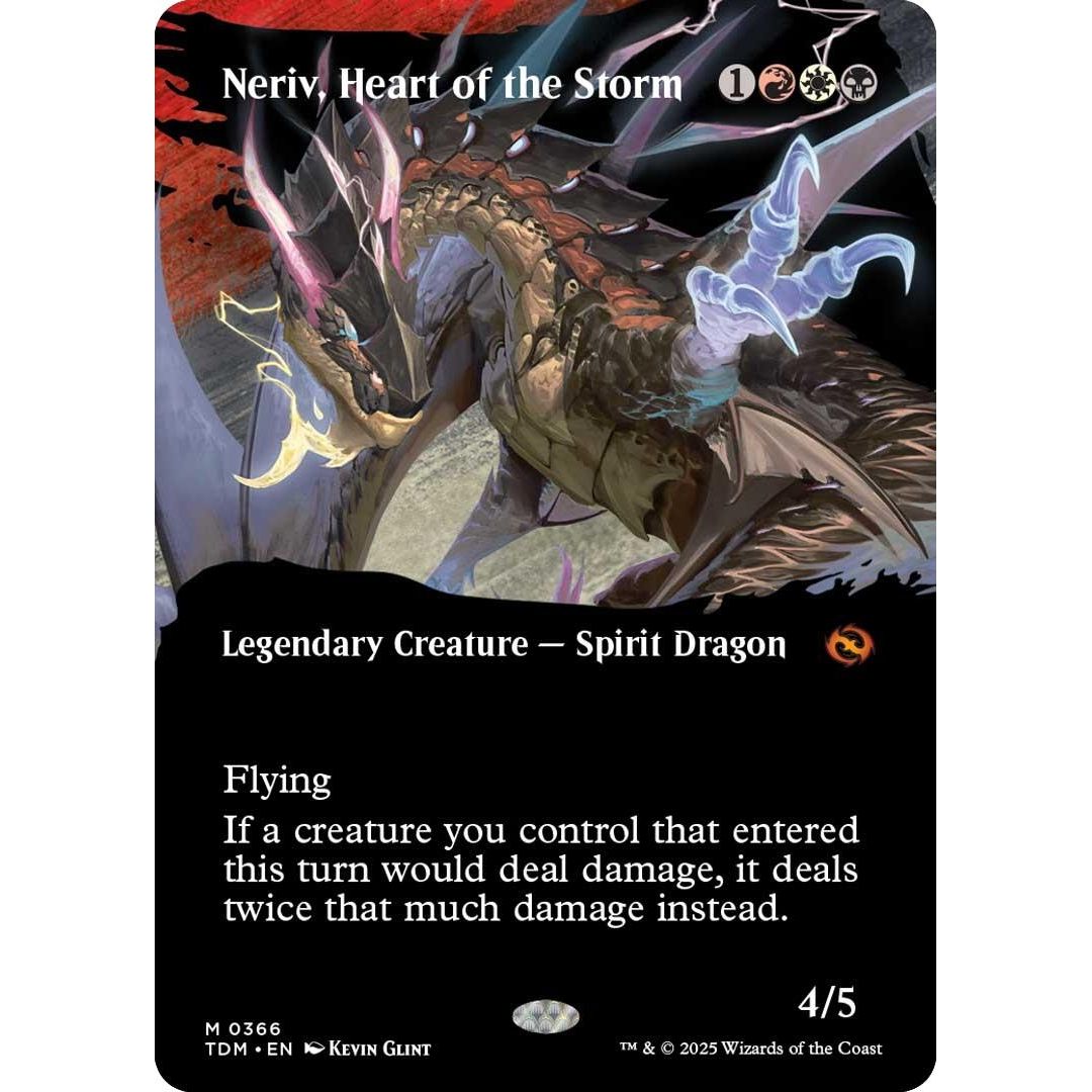 Image for Neriv, Heart of the Storm (Borderless) (366) (TDM) - Magic: The Gathering