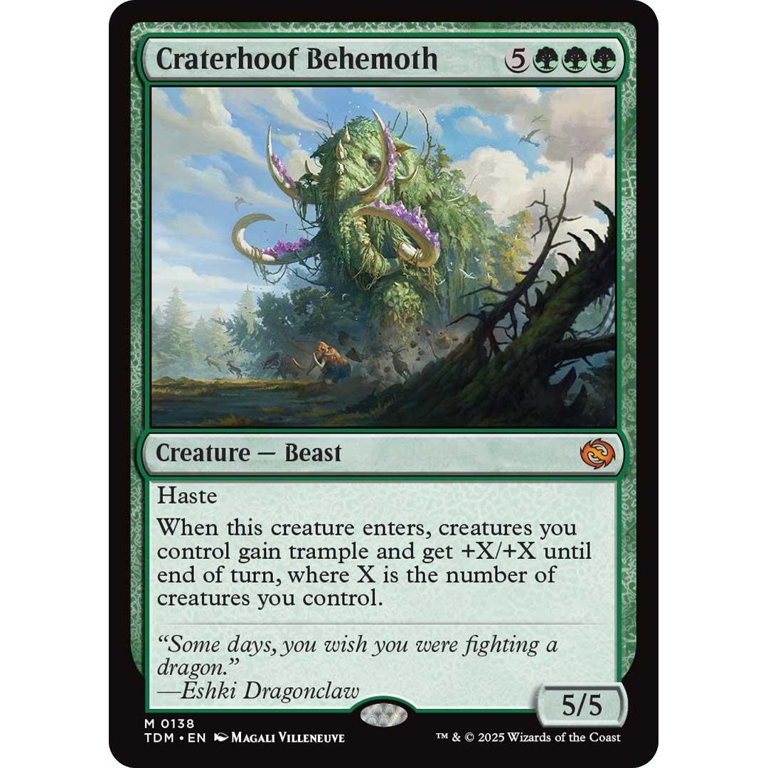 Image for Craterhoof Behemoth (138) (TDM) - Magic: The Gathering