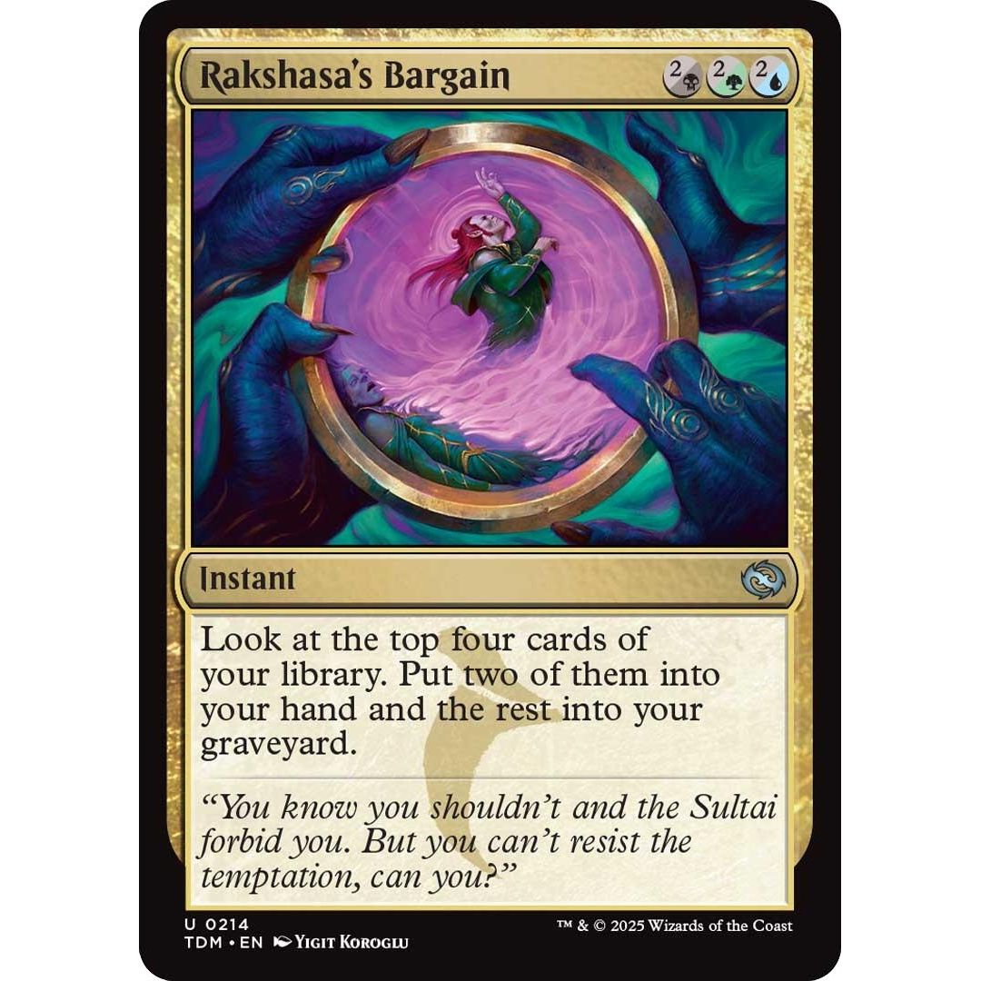 Image for Rakshasa's Bargain (214) (TDM) - Magic: The Gathering