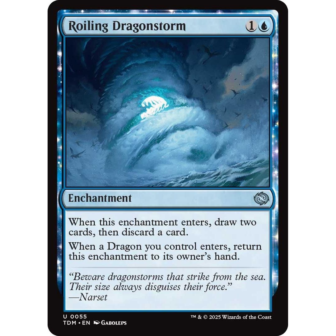 Image for Roiling Dragonstorm (55) (TDM) - Magic: The Gathering
