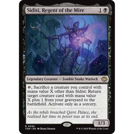 Image for Sidisi, Regent of the Mire (92) (TDM) - Magic: The Gathering
