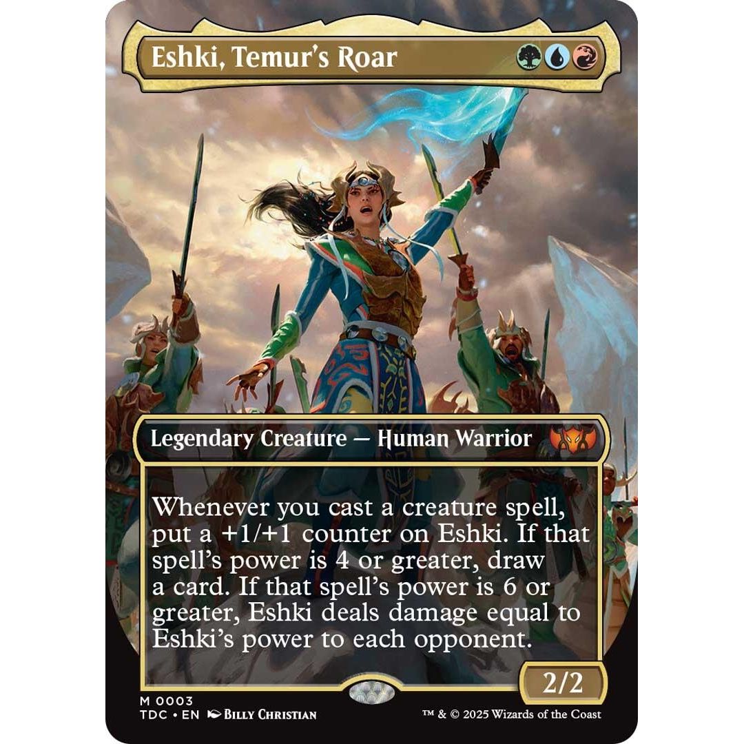 Image for Eshki, Temur's Roar (Borderless) (3) (TDC) - Magic: The Gathering