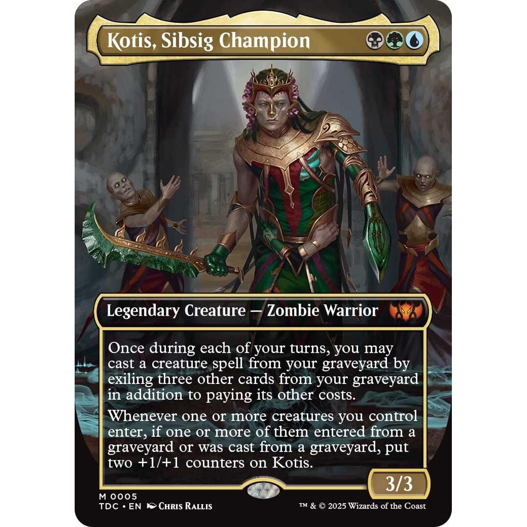 Image for Kotis, Sibsig Champion (Borderless) (5) (TDC) - Magic: The Gathering