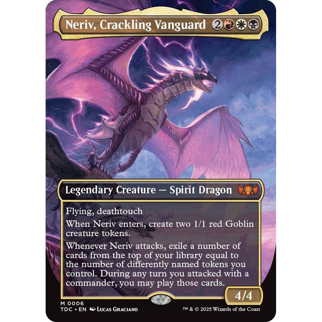 Image for Neriv, Crackling Vanguard (Borderless) (6) (TDC) - Magic: The Gathering