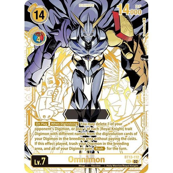 Image for Omnimon (Rare Pull) (BT13-112 SEC) (BT21) - Digimon Card Game