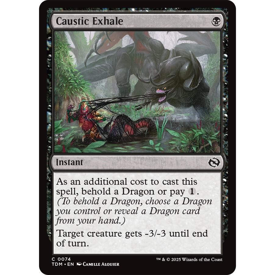 Image for Caustic Exhale (74) (TDM) - Magic: The Gathering