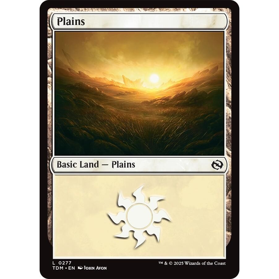 Image for Plains (0277) (277) (TDM) - Magic: The Gathering