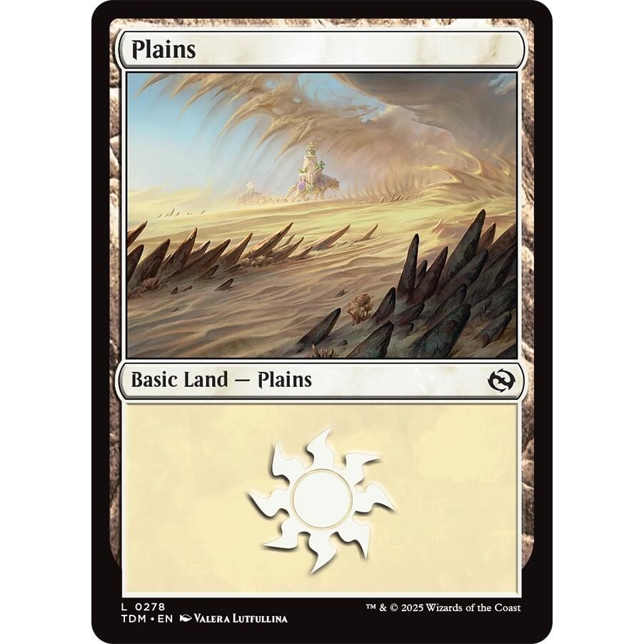Image for Plains (0278) (278) (TDM) - Magic: The Gathering
