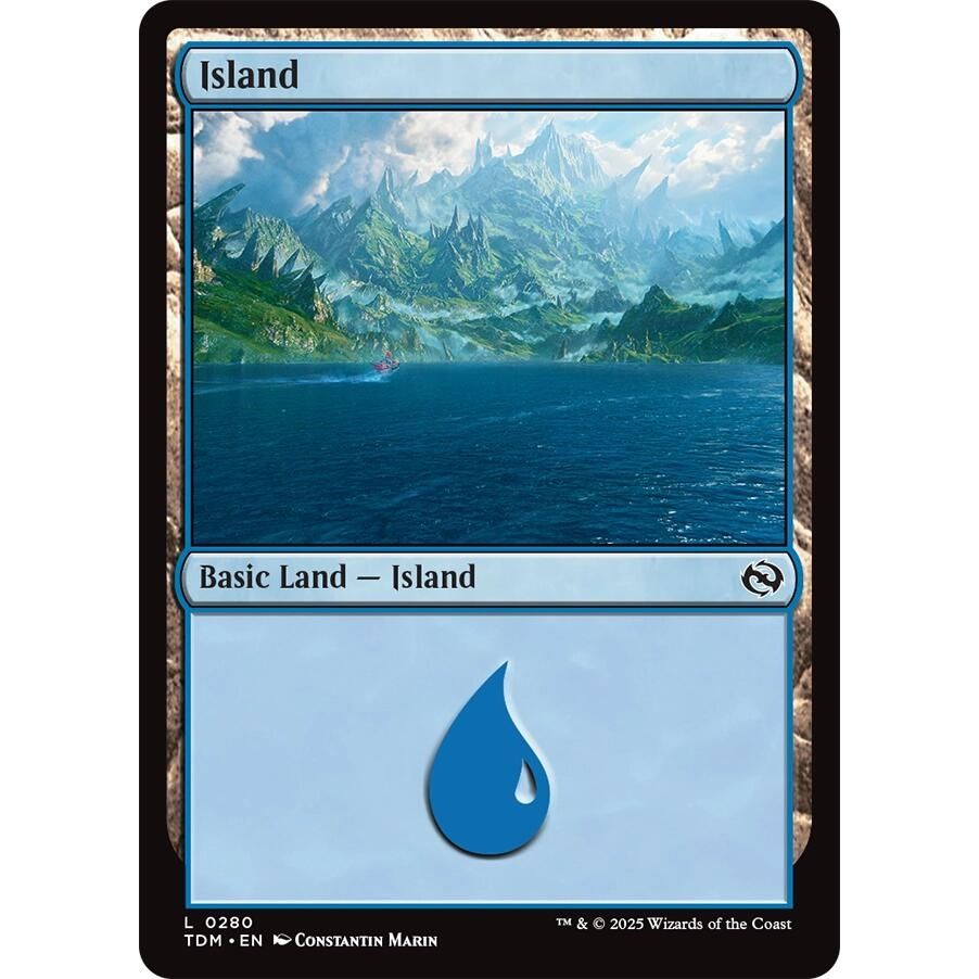 Image for Island (0280) (280) (TDM) - Magic: The Gathering