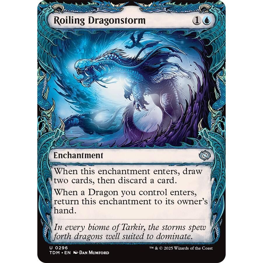 Image for Roiling Dragonstorm (Showcase) (296) (TDM) - Magic: The Gathering
