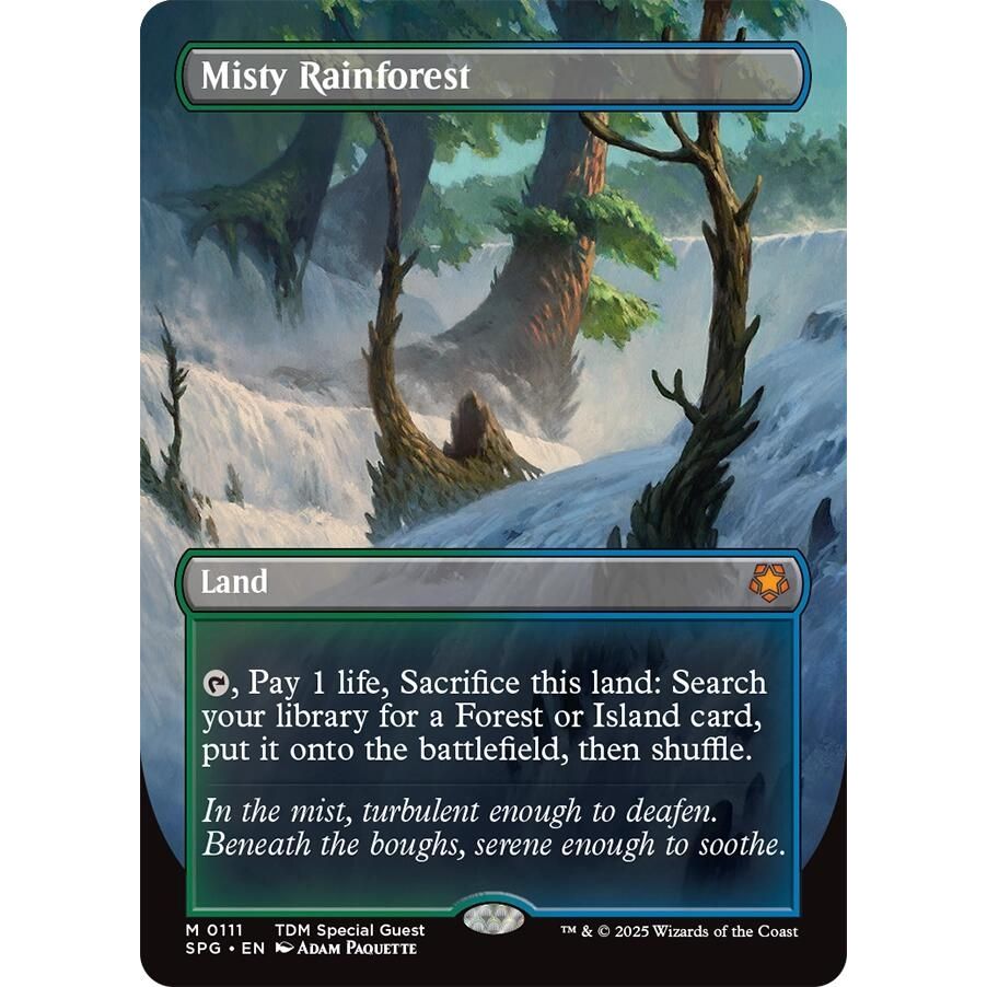 Image for Misty Rainforest (Borderless) (111) (SPG) - Magic: The Gathering