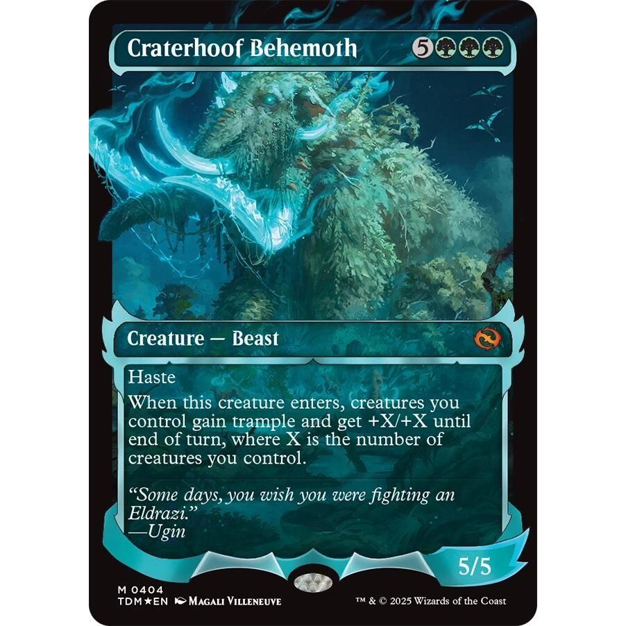 Image for Craterhoof Behemoth (Showcase) (404) (TDM) - Magic: The Gathering